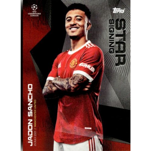 2021 Topps UEFA Champions League Summer Signings Star Signing #JS Jadon Sancho