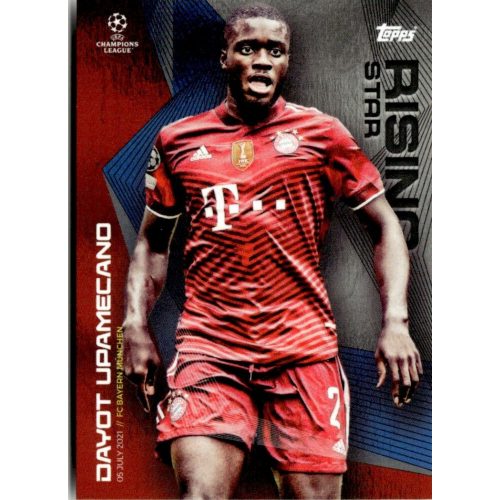 2021 Topps UEFA Champions League Summer Signings Rising Star #DU Dayot Upamecano