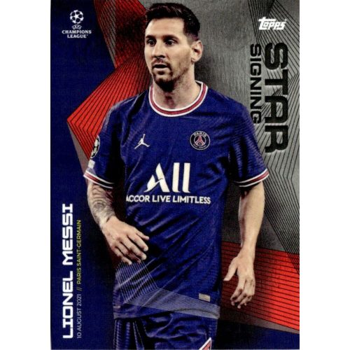 2021 Topps UEFA Champions League Summer Signings Star Signing #LM Lionel Messi