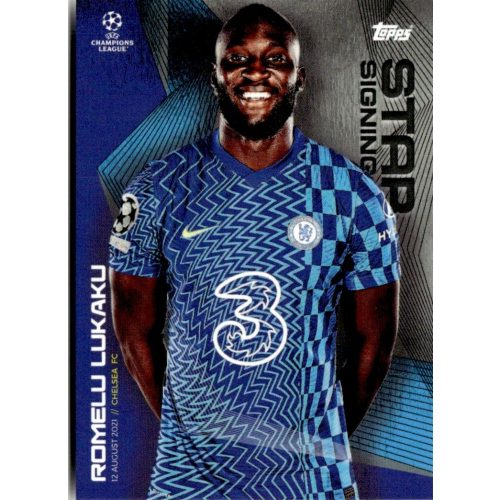 2021 Topps UEFA Champions League Summer Signings Star Signing #RL Romelu Lukaku