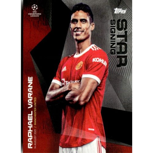 2021 Topps UEFA Champions League Summer Signings Star Signing #RV Raphaël Varane