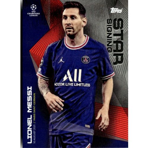 2021 Topps UEFA Champions League Summer Signings Star Signing #LM Lionel Messi