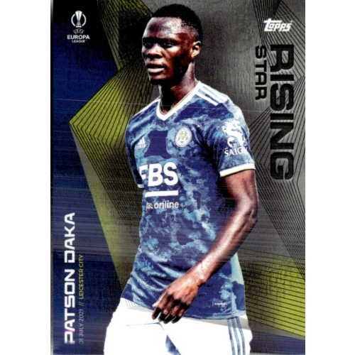 2021 Topps UEFA Champions League Summer Signings Rising Star #PD Patson Daka