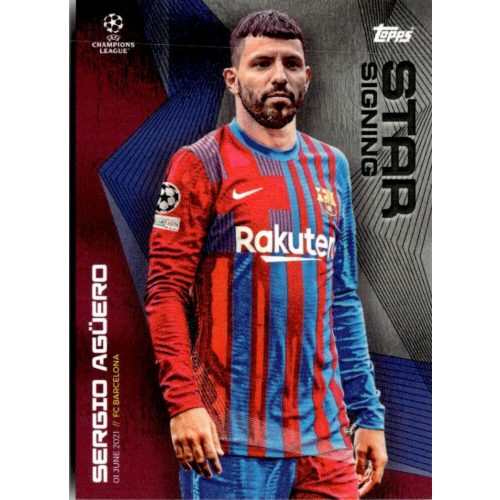 2021 Topps UEFA Champions League Summer Signings Star Signing #SA Sergio Agüero