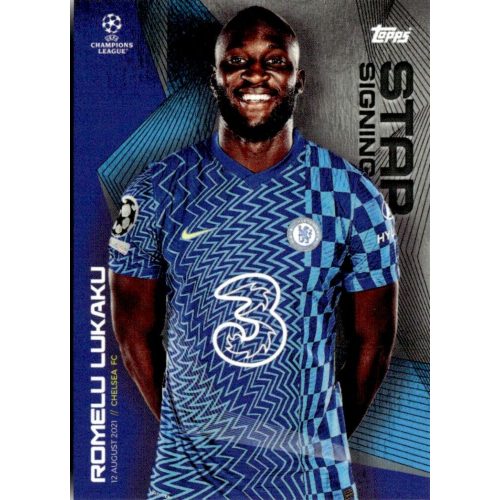 2021 Topps UEFA Champions League Summer Signings Star Signing #RL Romelu Lukaku