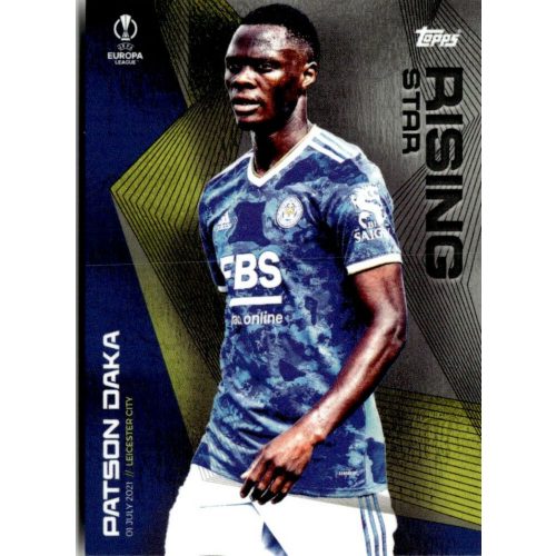 2021 Topps UEFA Champions League Summer Signings Rising Star #PD Patson Daka