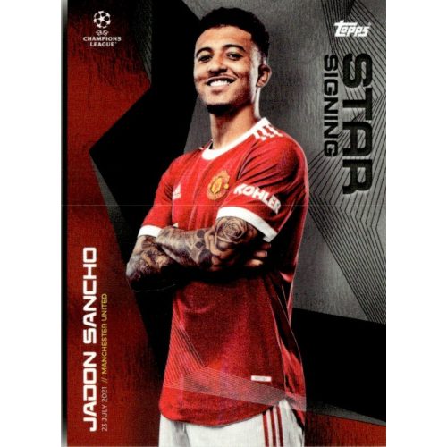 2021 Topps UEFA Champions League Summer Signings Star Signing #JS Jadon Sancho