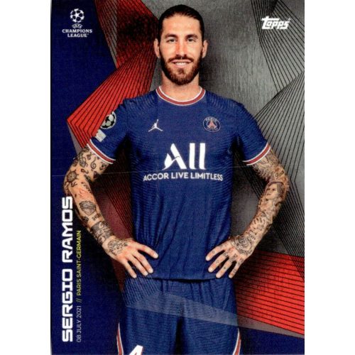 2021 Topps UEFA Champions League Summer Signings  #SR Sergio Ramos