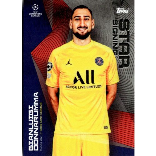 2021 Topps UEFA Champions League Summer Signings Star Signing #GD Gianluigi Donnarumma