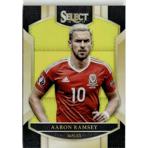 2016-17 Panini Select Terrace Neon Yellow Prizm #74 Aaron Ramsey 054/125