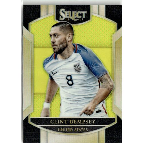 2016-17 Panini Select Terrace Neon Yellow Prizm #82 Clint Dempsey 112/125