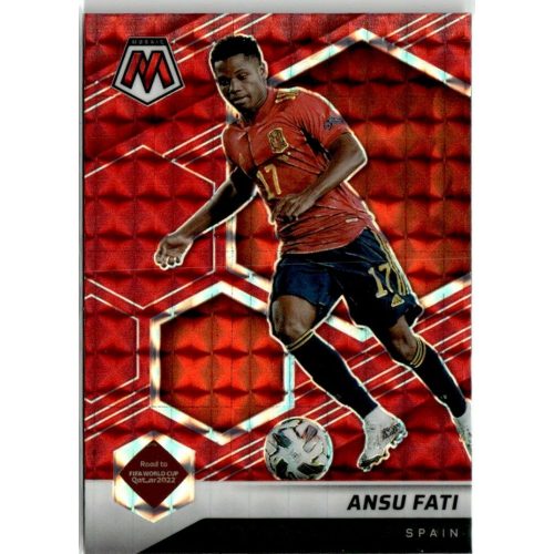 2018-19 Panini Mosaic Road to FIFA World Cup Mosaic Red Refractor #124 Ansu Fati 