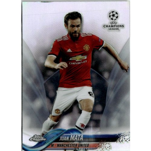 2017-18 Topps Chrome UEFA Champions League Refractor #47 Juan Mata