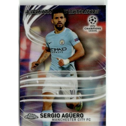 2017-18 Topps Chrome UEFA Champions League Lightning Strike  #LS-SA Sergio Agüero