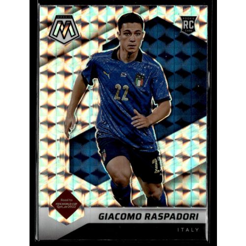 2021 Panini Mosaic Road to FIFA World Cup Mosaic Refractor #28 Giacomo Raspadori