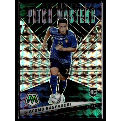 2021 Panini Mosaic Road to FIFA World Cup Pitch Masters Mosaic Refractor #20 Giacomo Raspadori