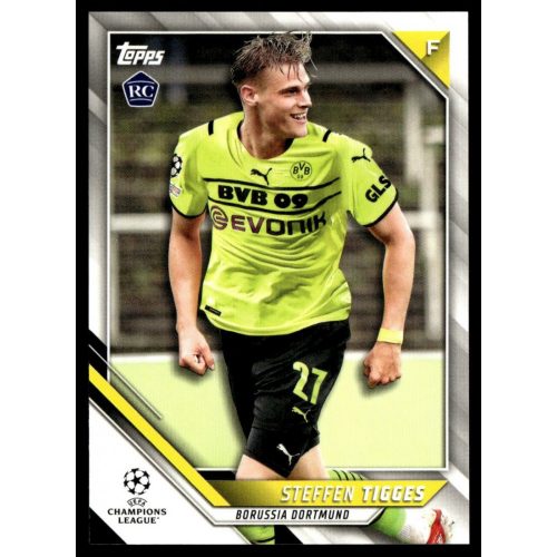 2021 Topps UEFA Champions League  #92 Steffen Tigges