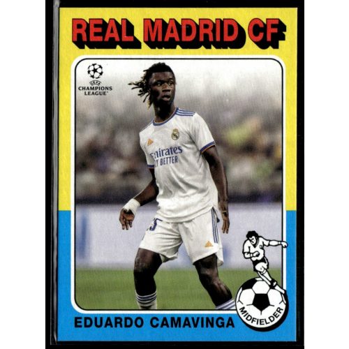 2021 Topps UEFA Champions League 1975-76 Topps Footballers #75-17 Eduardo Camavinga