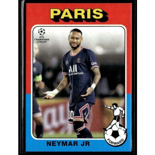 2021 Topps UEFA Champions League 1975-76 Topps Footballers #75-12 Neymar Jr