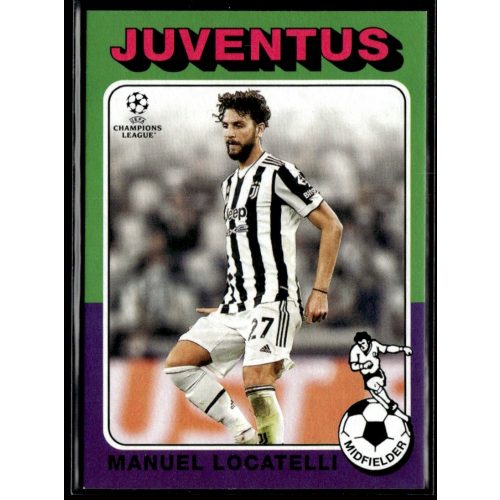 2021 Topps UEFA Champions League 1975-76 Topps Footballers #75-19 Manuel Locatelli