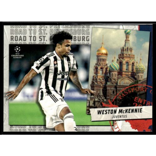 2021 Topps UEFA Champions League Road to St. Petersburg #RSP-08 Weston McKennie