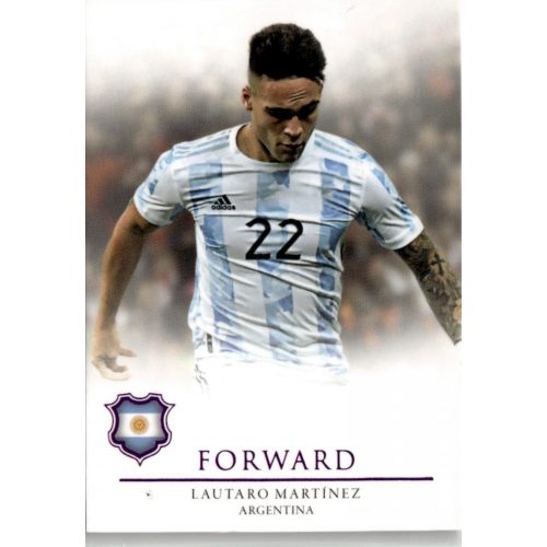 2021 Futera Unique World Football FORWARD - Amethyst #78 Lautaro Martinez 07/60