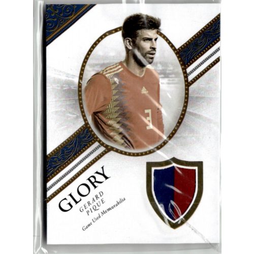 2021 Futera Unique World Football GLORY RELICS - Sapphire #GL14 Gerard Pique 01/15