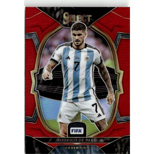 2022 Select FIFA Terrace - Red Prizm #28 Rodrigo de Paul