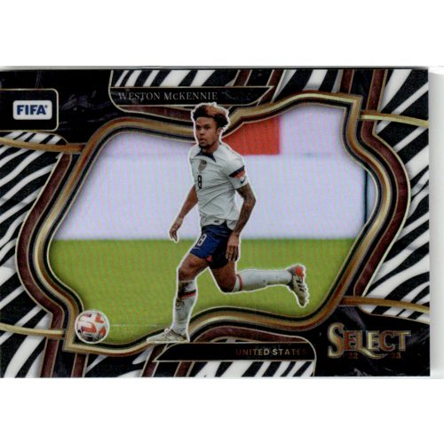 2022 Select FIFA Field Level - Zebra Prizm #247 Weston McKennie 15/25