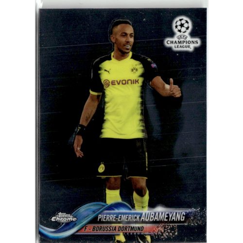 2017 Topps Chrome UEFA Champions League  #98 Pierre-Emerick Aubameyang