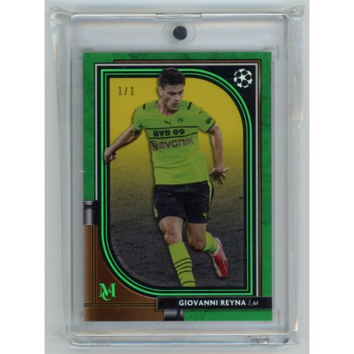 2021 Topps Museum Collection UEFA Champions League Emerald (1/1) #26 Giovanni Reyna 1/1