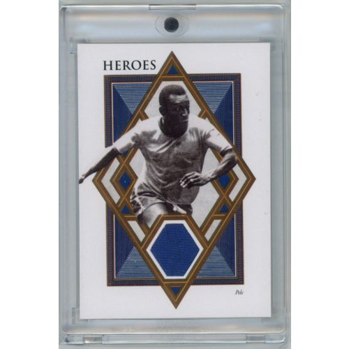 2021 Futera Unique World Football Heroes Relics - Sapphire #HRM12 Pele 12/15