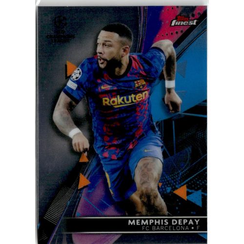 2021 Topps Finest UEFA Champions League  #15 Memphis Depay