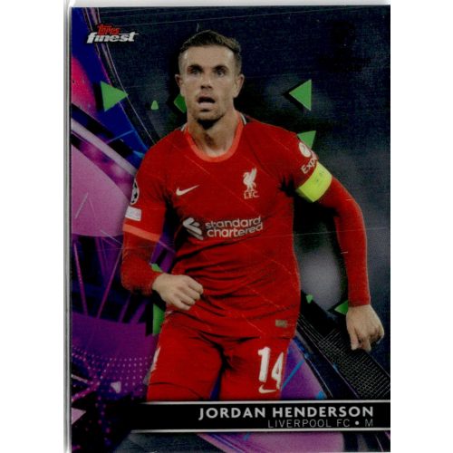 2021 Topps Finest UEFA Champions League  #22 Jordan Henderson