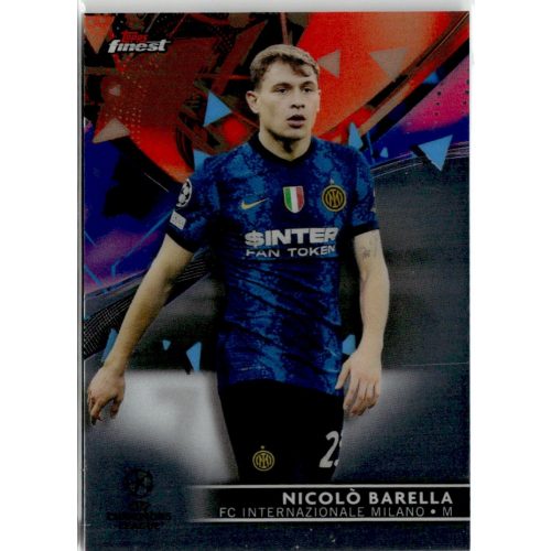 2021 Topps Finest UEFA Champions League  #30 Nicolò Barella