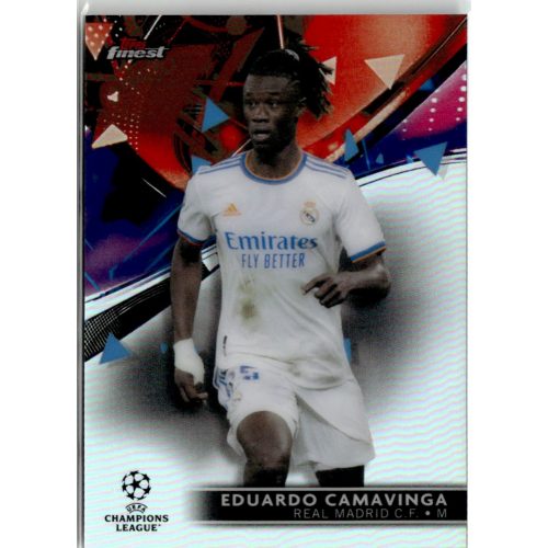 2021 Topps Finest UEFA Champions League Refractor #28 Eduardo Camavinga