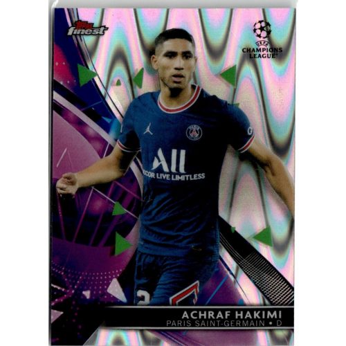 2021 Topps Finest UEFA Champions League Ray Wave Refractor #80 Achraf Hakimi 193/199