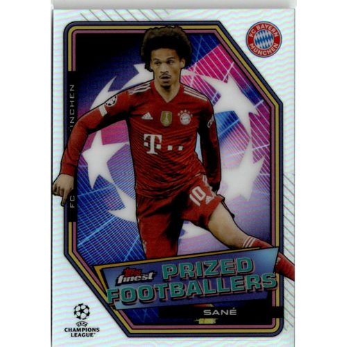 2021 Topps Finest UEFA Champions League Prized Footballers #PFF-12 Leroy Sané