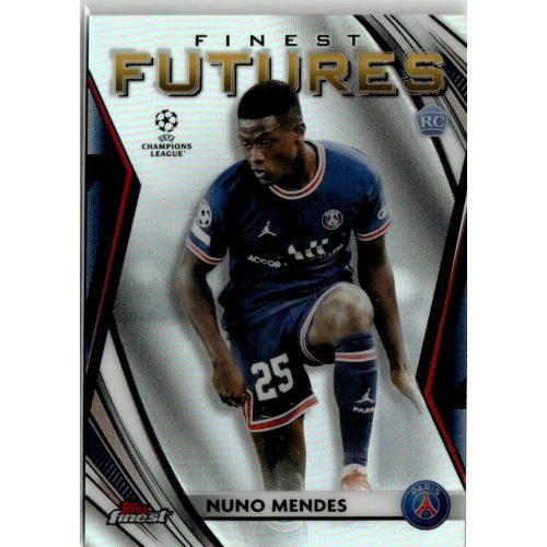 2021 Topps Finest UEFA Champions League Finest Futures #FF-7 Nuno Mendes