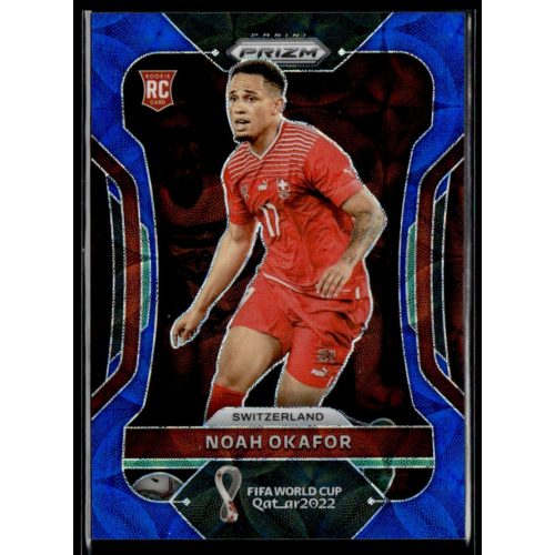 2022 Panini Prizm FIFA World Cup Qatar CHOICE BLUE Prizm #268 Noah Okafor 090/135