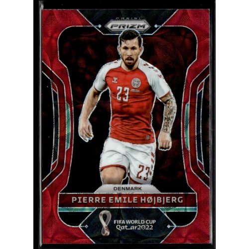 2022 Panini Prizm FIFA World Cup Qatar CHOICE RED Prizm #75 Pierre Emile Hojbjerg