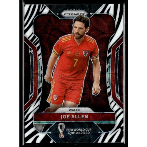 2022 Panini Prizm FIFA World Cup Qatar CHOICE ZEBRA Prizm #299 Joe Allen