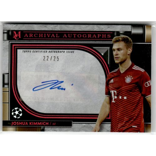 2021 Topps Museum Collection UEFA Champions League Archival Autographs Ruby #AA-JK Joshua Kimmich 22/25