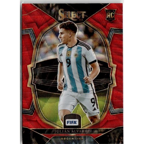 2022 Select FIFA Soccer Terrace Red Wave Prizm #3 Julian Alvarez