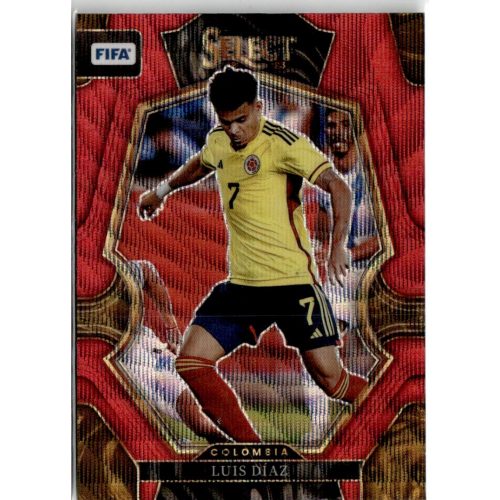 2022 Select FIFA Soccer Mezzanine Red Wave Prizm #113 Luis Diaz