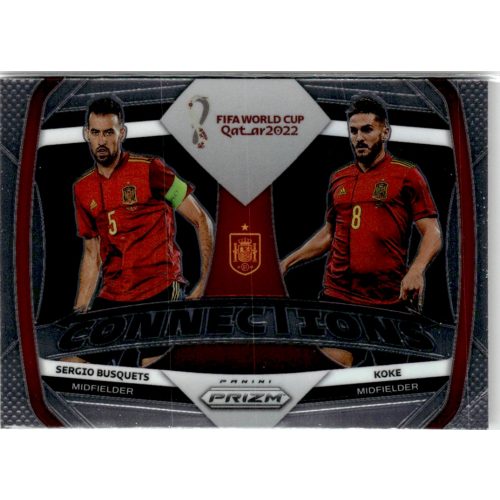 2022 Panini Prizm World Cup Connections #28 Koke/Sergio Busquets