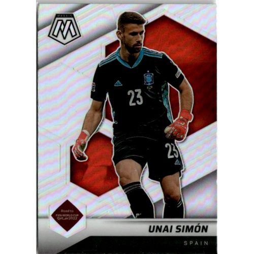 2021 Panini Mosaic Road to the FIFA World Cup Qatar Silver Prizm #126 Unai Simon