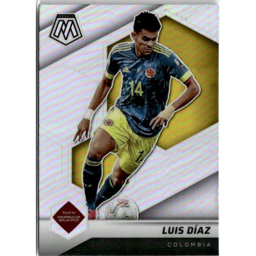 2021 Panini Mosaic Road to the FIFA World Cup Qatar Silver Prizm #180 Luis Diaz