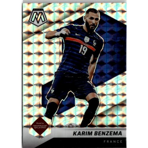 2021 Panini Mosaic Road to the FIFA World Cup Qatar Mosaic Prizm #2 Karim Benzema