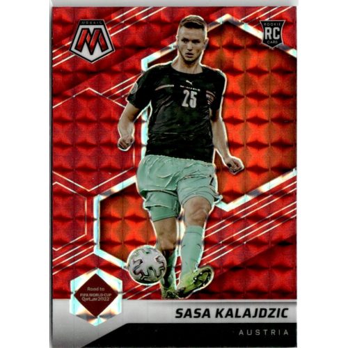 2021 Panini Mosaic Road to the FIFA World Cup Qatar Red Mosaic Prizm #133 Sasa Kalajdzic